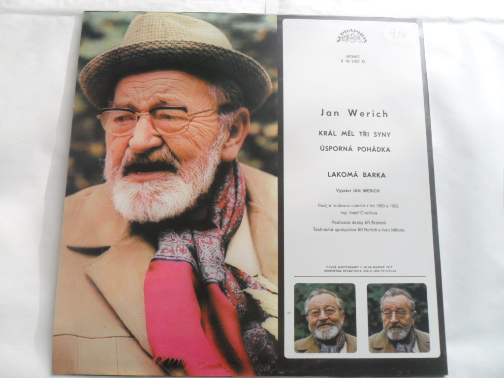 LP JAN WERICH (KRÁL MĚL TŘI SYNY, ÚSPORNÁ POHÁDKA, LAKOMÁ BARKA)