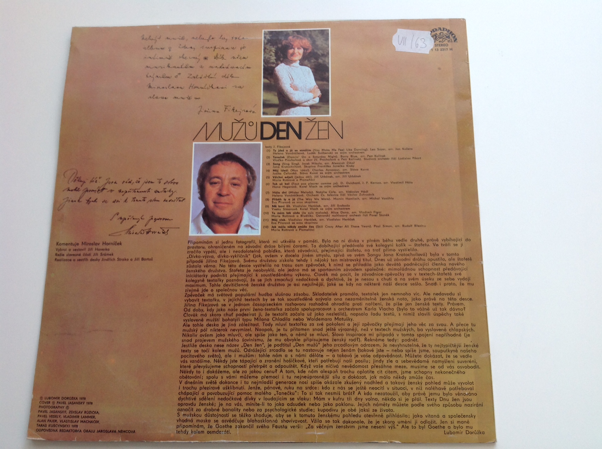 LP DESKA - Den žen - Den mužů