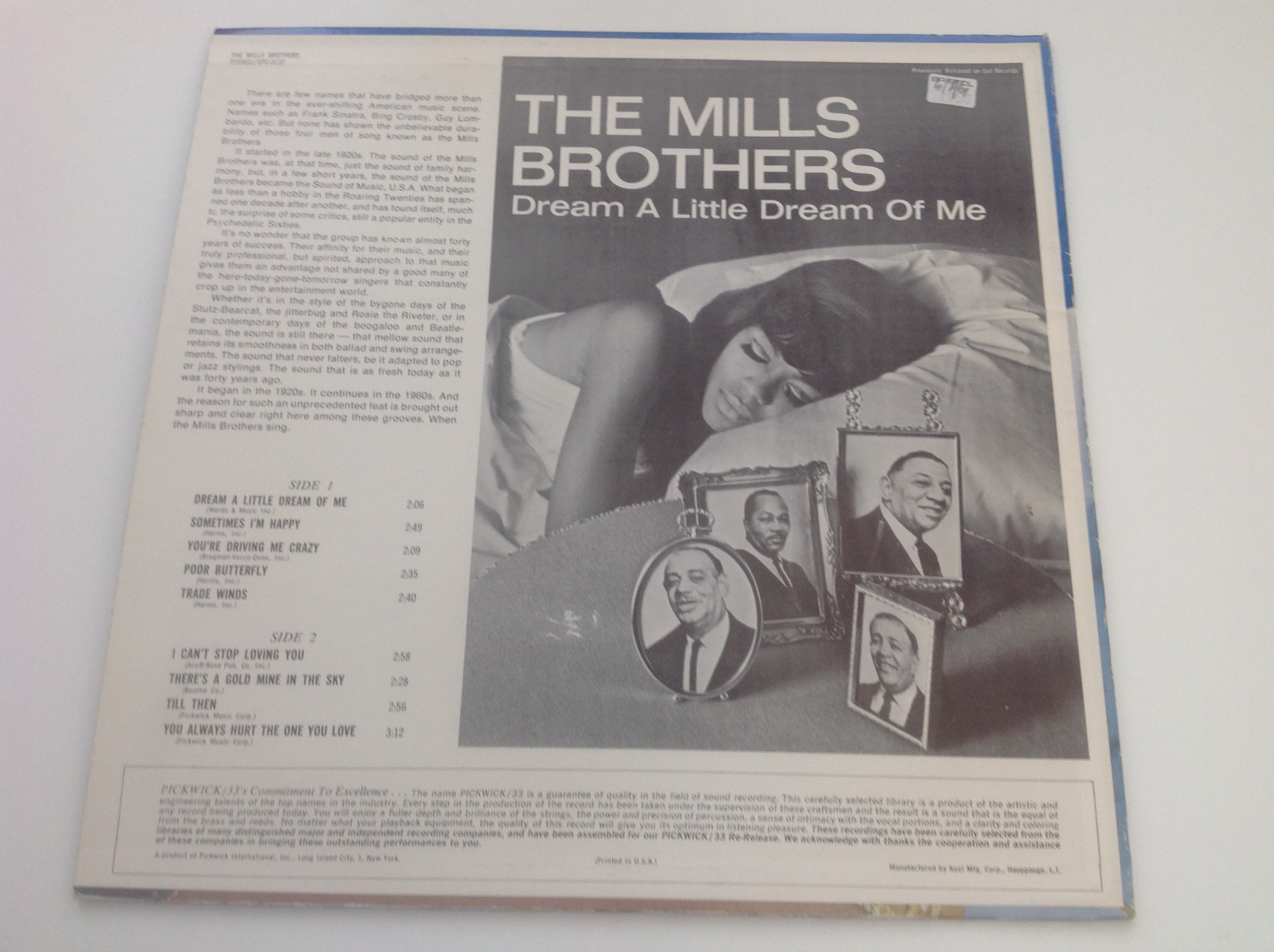 LP DESKA - THE MILLS BROTHERS (DREAM A LITTLE DREAM OF ME)