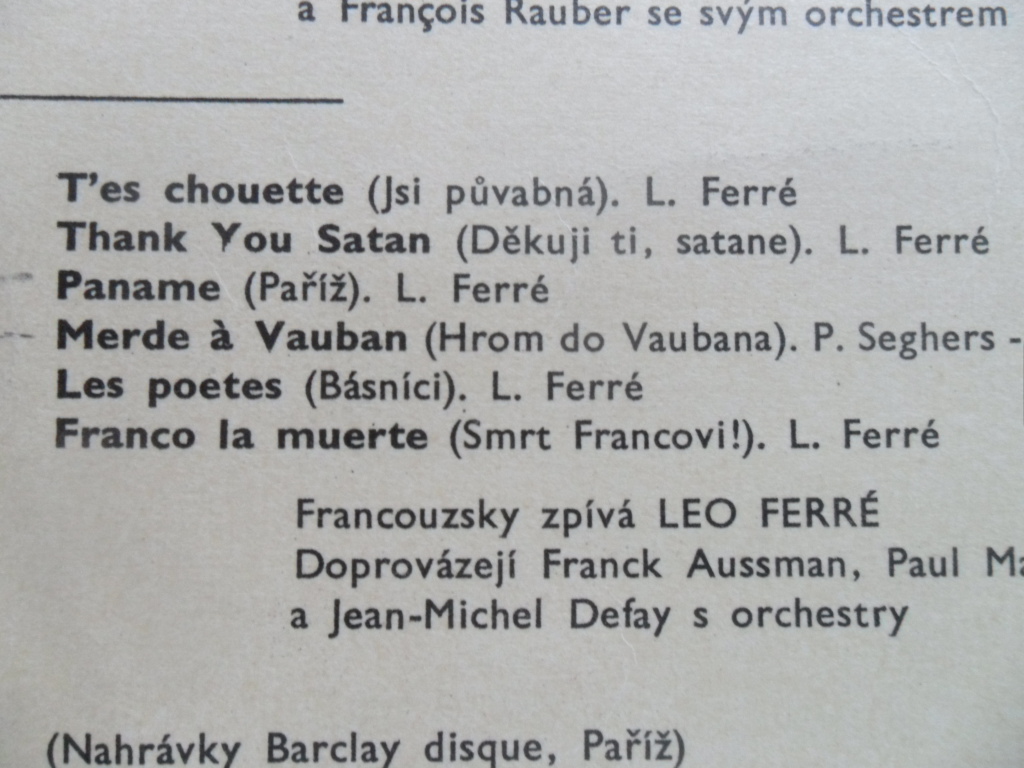 LP DESKA - PAŘÍŽSKÝ ŠANSON