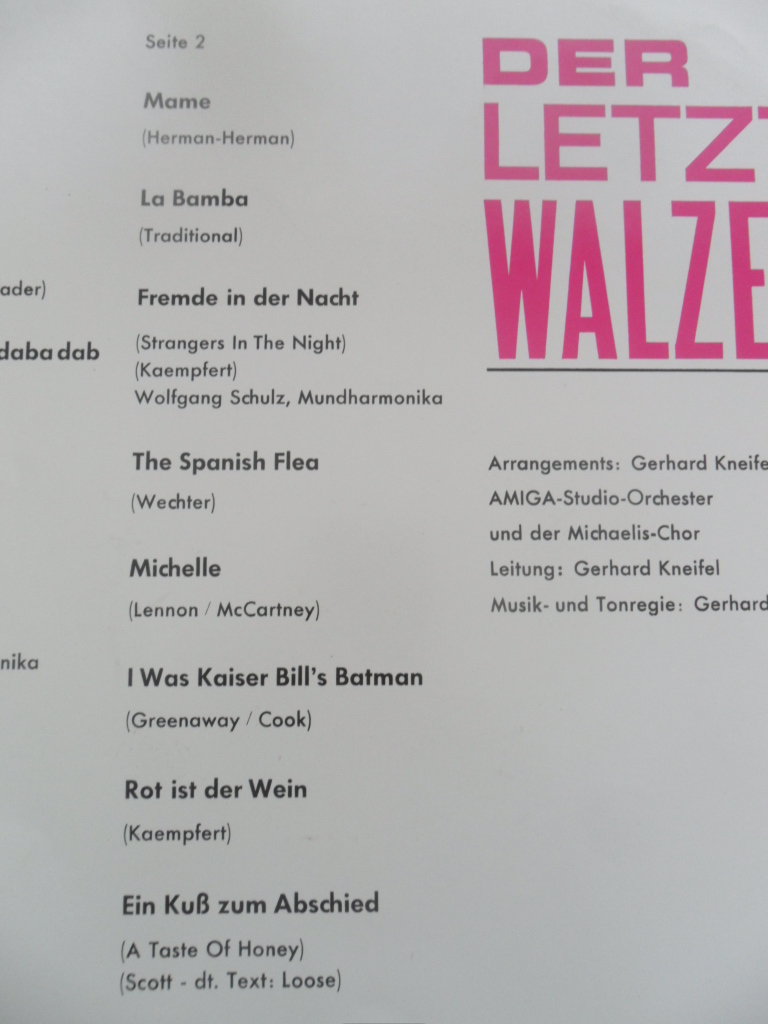 LP DESKA - DER LETZTE WALZER