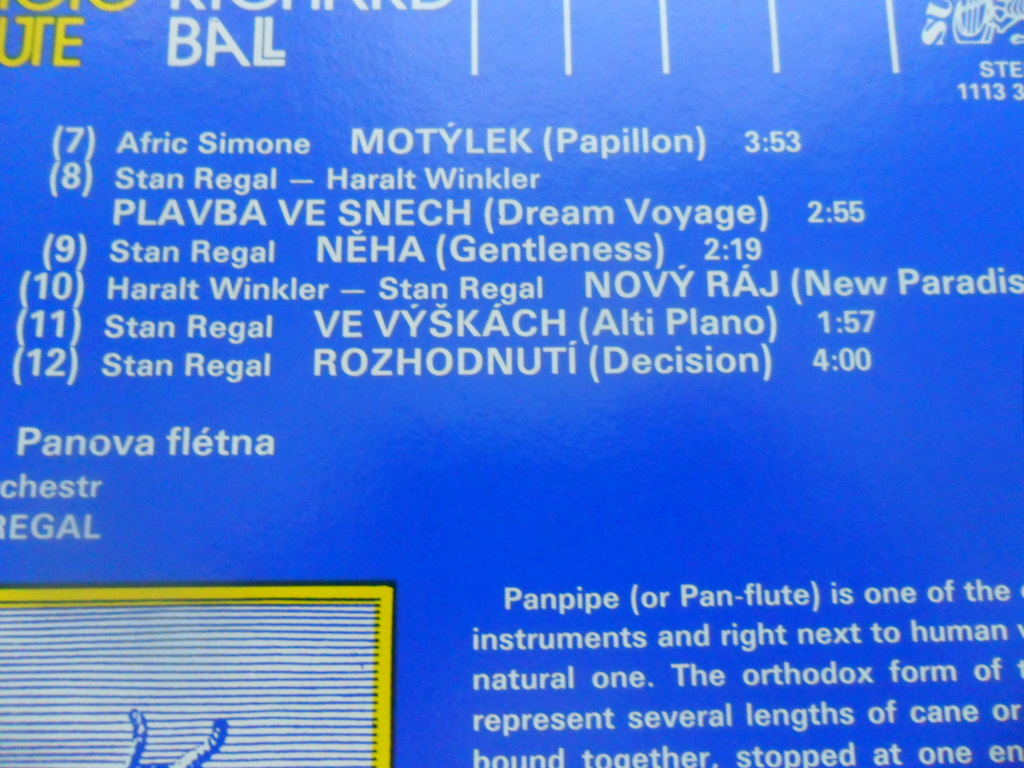LP - MAGICKÁ FLÉTNA / RICHARD BALL