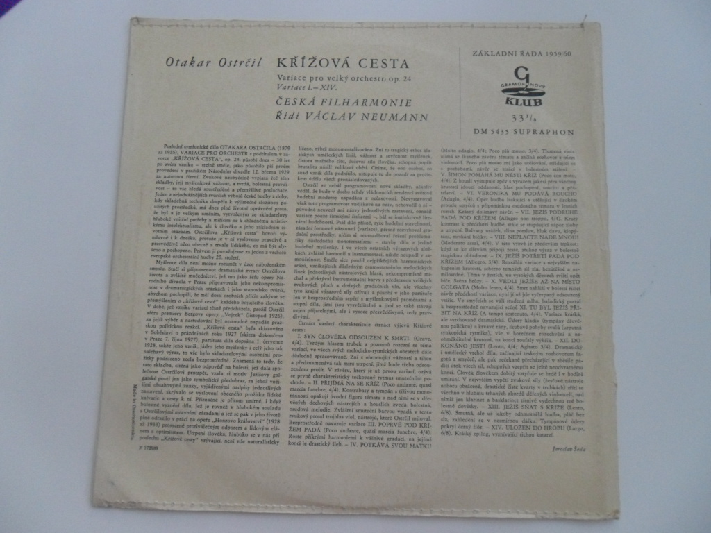 OTAKAR OSTRČIL - KŘÍŽOVÁ CESTA (EP DESKA)