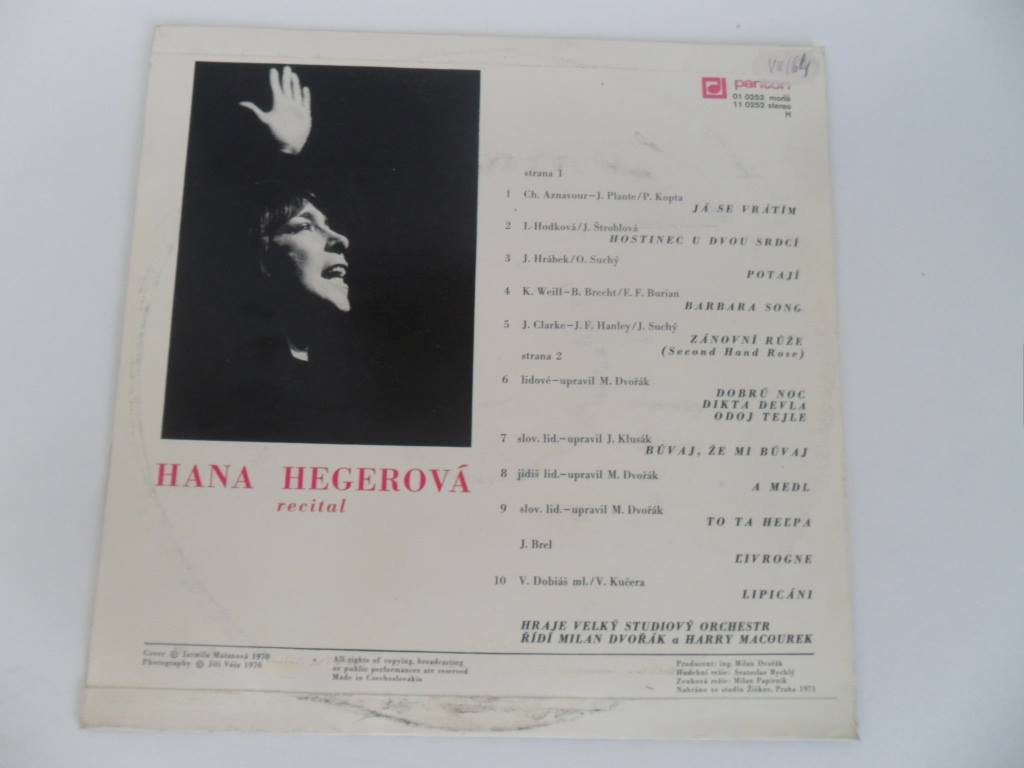 LP HANA HEGEROVÁ (RECITAL)
