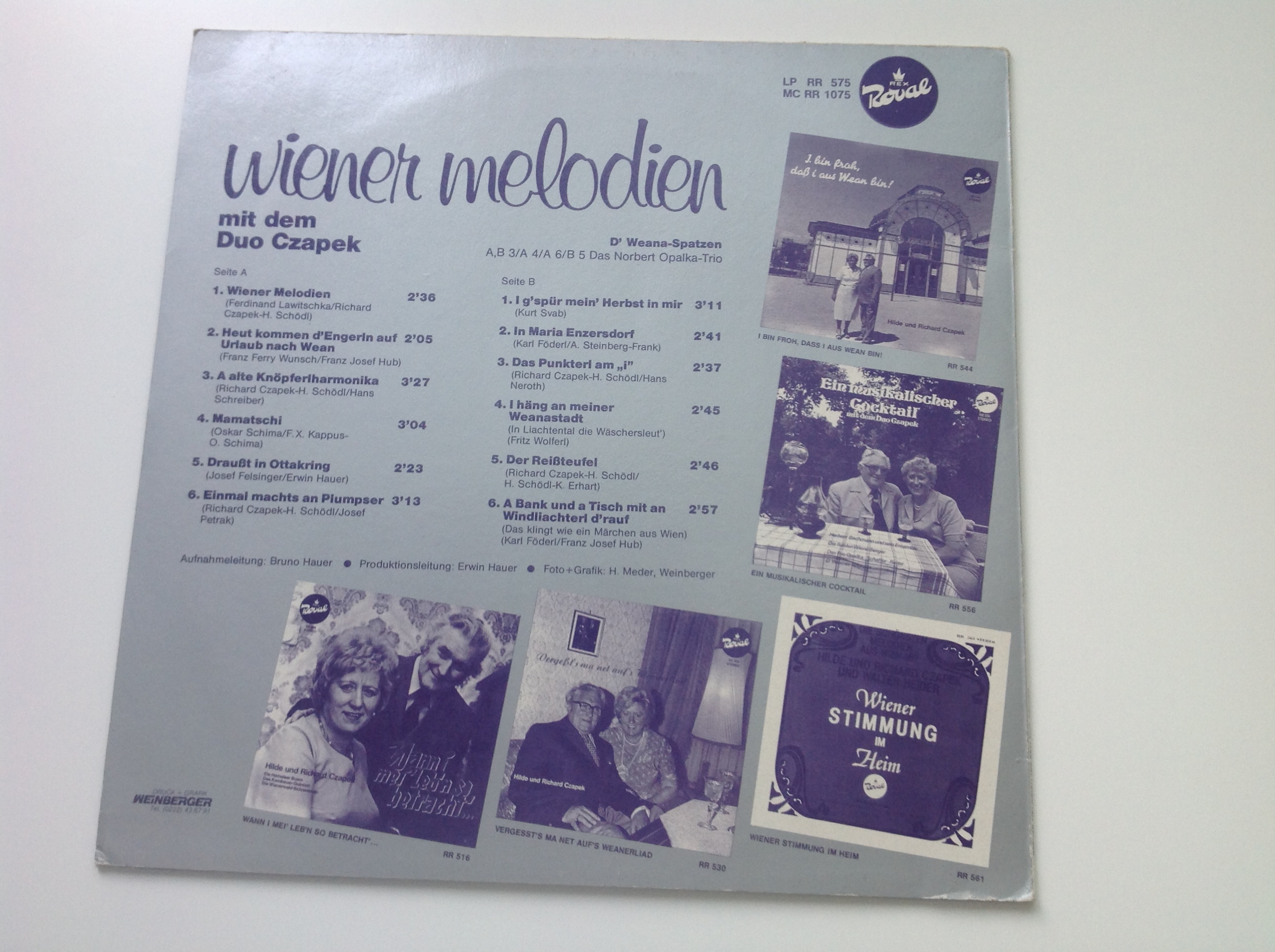 LP DESKA - WIENER MELODIEN mit dem Duo Czapek