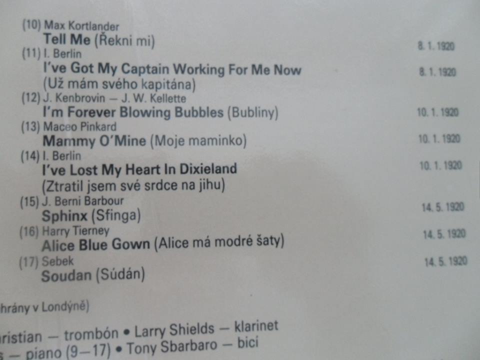 LP DESKA - THE ORIGINAL DIXIELAND JAZZ BAND