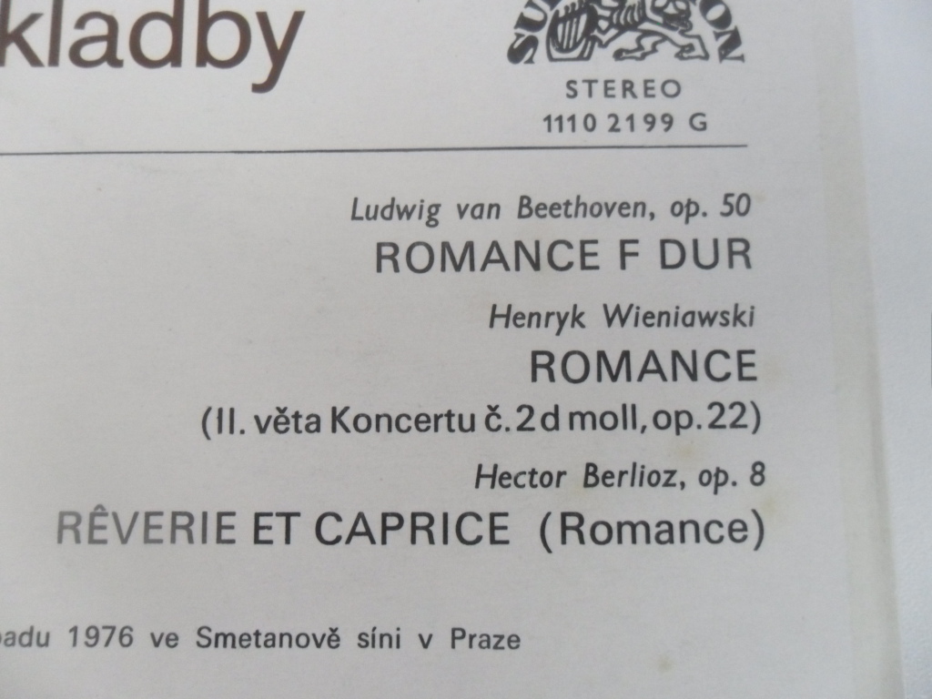 LP DESKA - JOSEF SUK (HRAJE SLAVNÉ KONCERTNÍ SKLADBY)