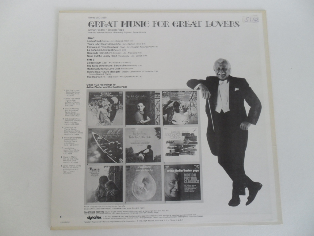 LP DESKA - GREAT MUSIC FOR GREAT LOVERS