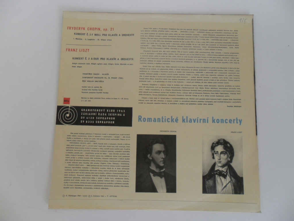 LP ROMANTICKÉ KLAVÍRNÍ KONCERTY