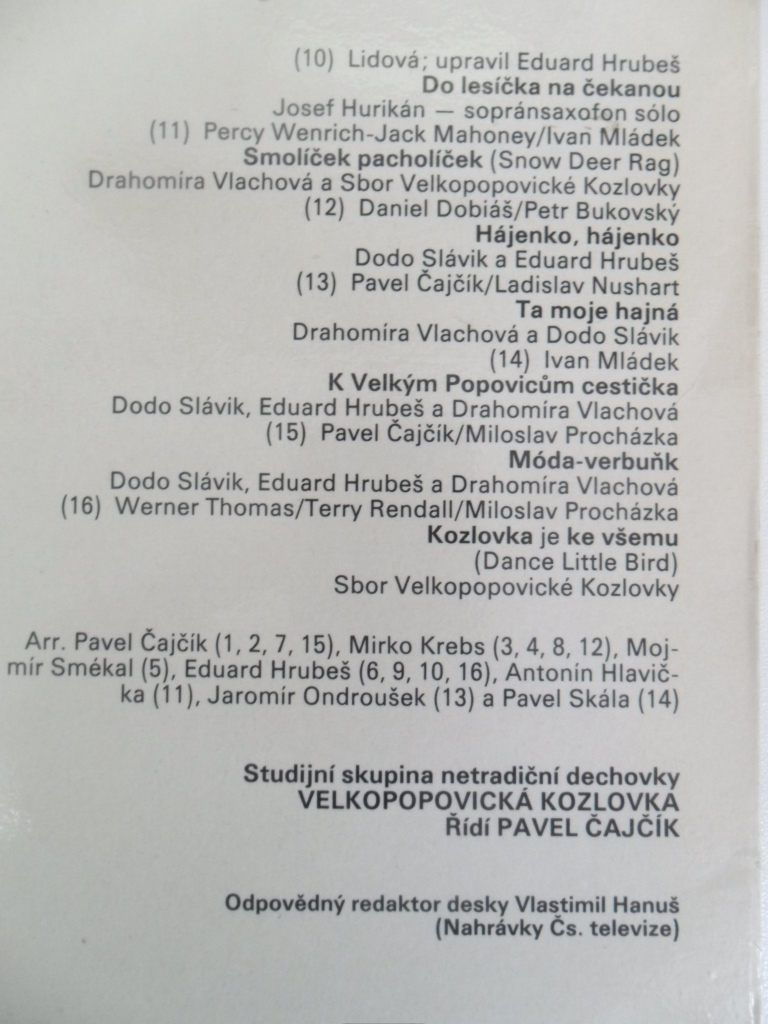 LP DESKA - VELKOPOPOVICKÁ KOZLOVKA