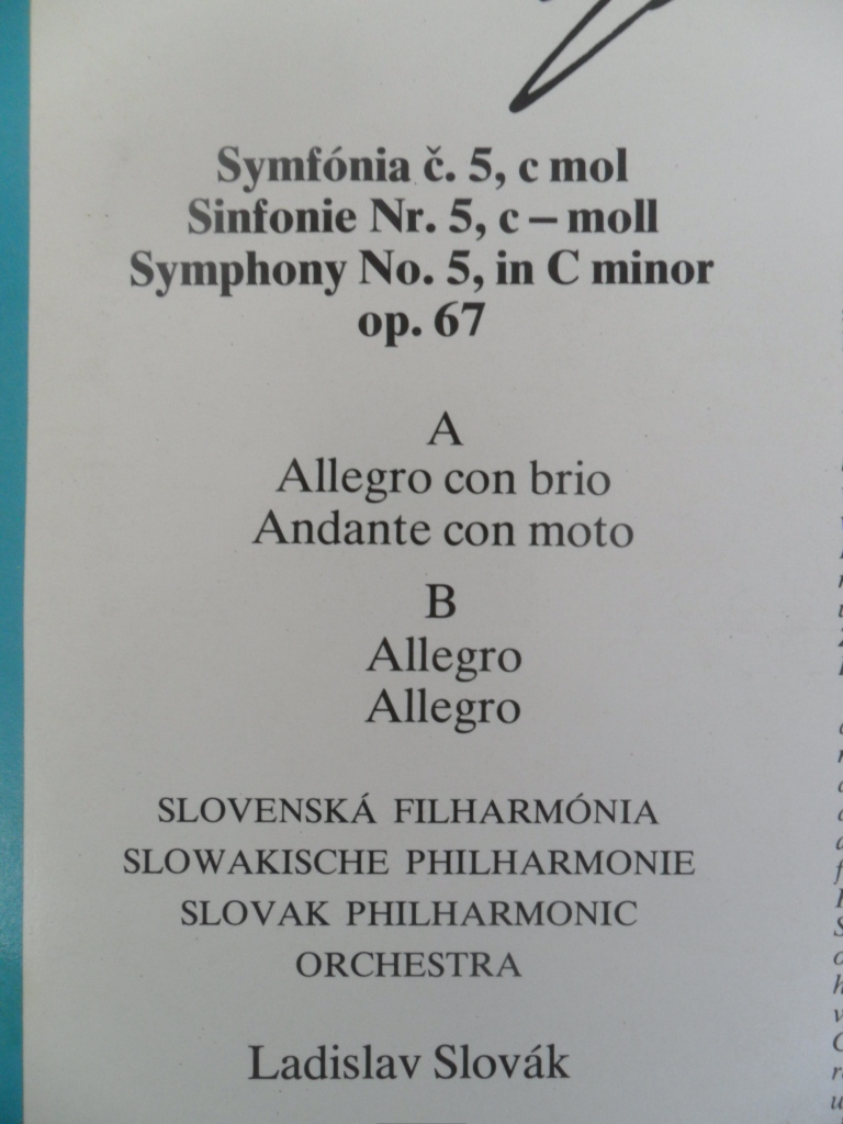 LP - LUDWIG VAN BEETHOVEN - SYMPHONY NO 5 IN C