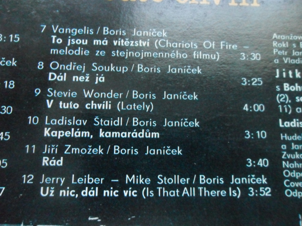 LP DESKA - JITKA ZELENKOVÁ (V TUTO CHVÍLI)