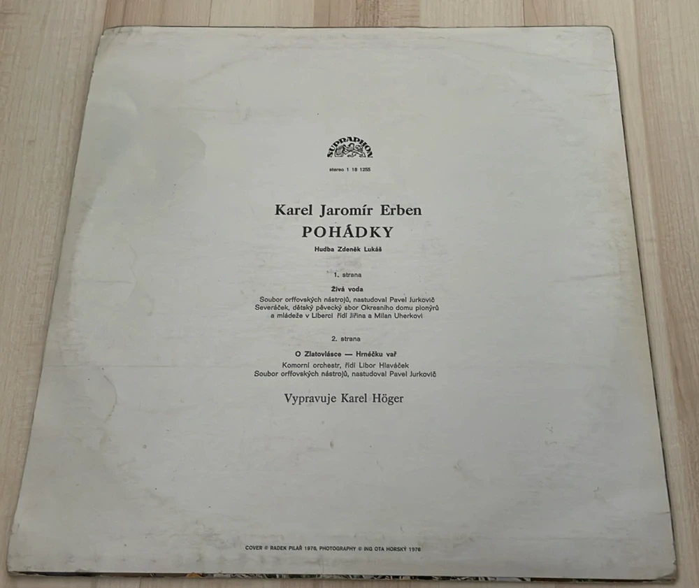 LP KAREL JAROMÍR ERBEN POHÁDKY 