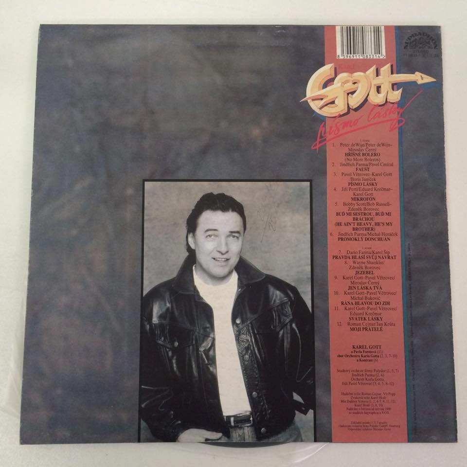 LP KAREL GOTT - PÍSMO LÁSKY