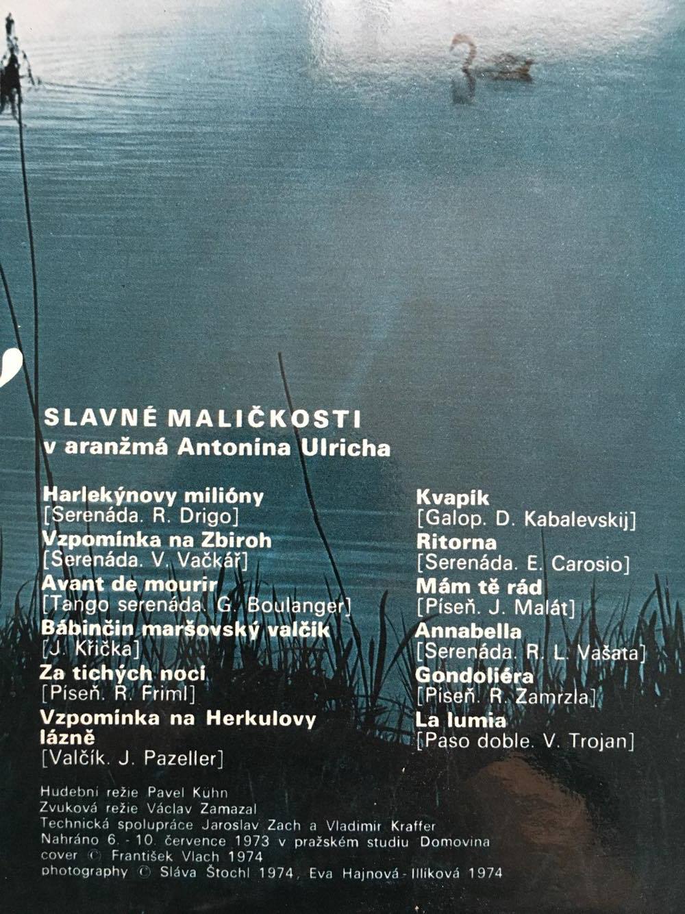 LP ZA TICHÝCH NOCI - SMYČCOVÝ ORCHESTR ANTONÍNA ULRICHA
