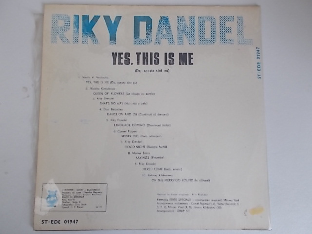 LP RIKY DANDEL - YES, THIS IS ME