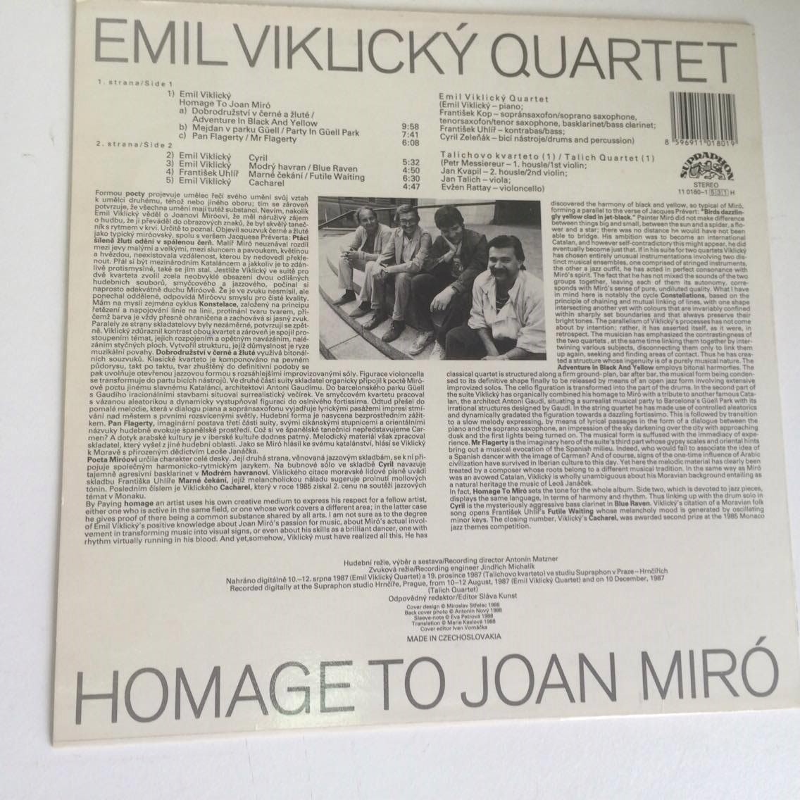 LP EMIL VIKLICKÝ QUARTET