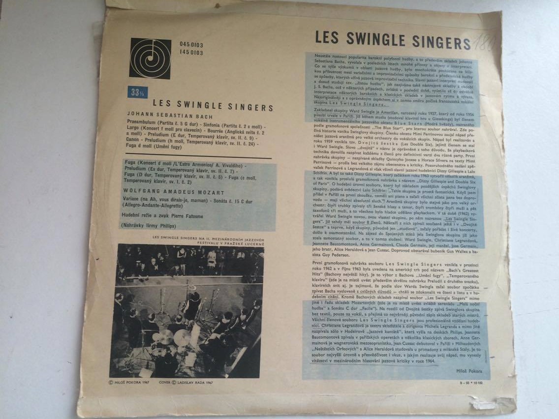 LP LES SWINGLE SINGERS