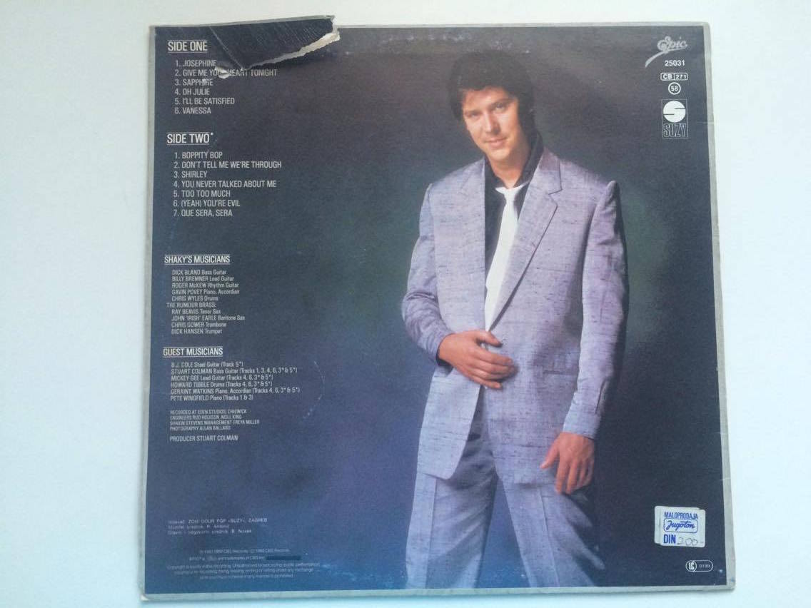 LP - Shakin Stevens : Give Me Your Heart Tonight