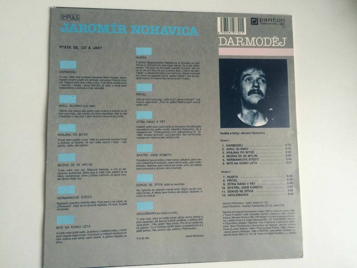 LP JAROMÍR NOHAVICA : DARMODĚJ