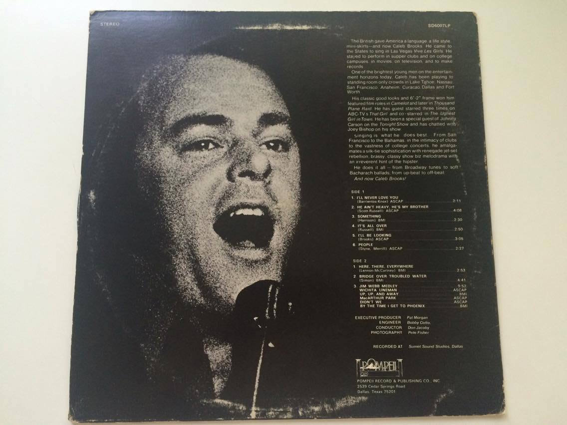 LP deska : CALEB BROOKS and now...