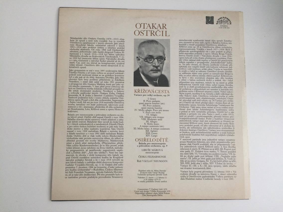 LP OTAKAR OSTRČIL : KŘÍŽOVÁ CESTA, OSIŘELO DÍTĚ
