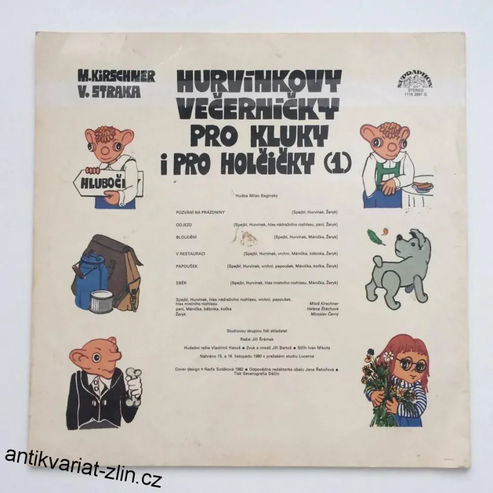 LP M. KIRSCHNER, V. STRAKA HURVÍNKOVY VEČERNÍČKY PRO KLUKY I PRO HOLČIČKY 1