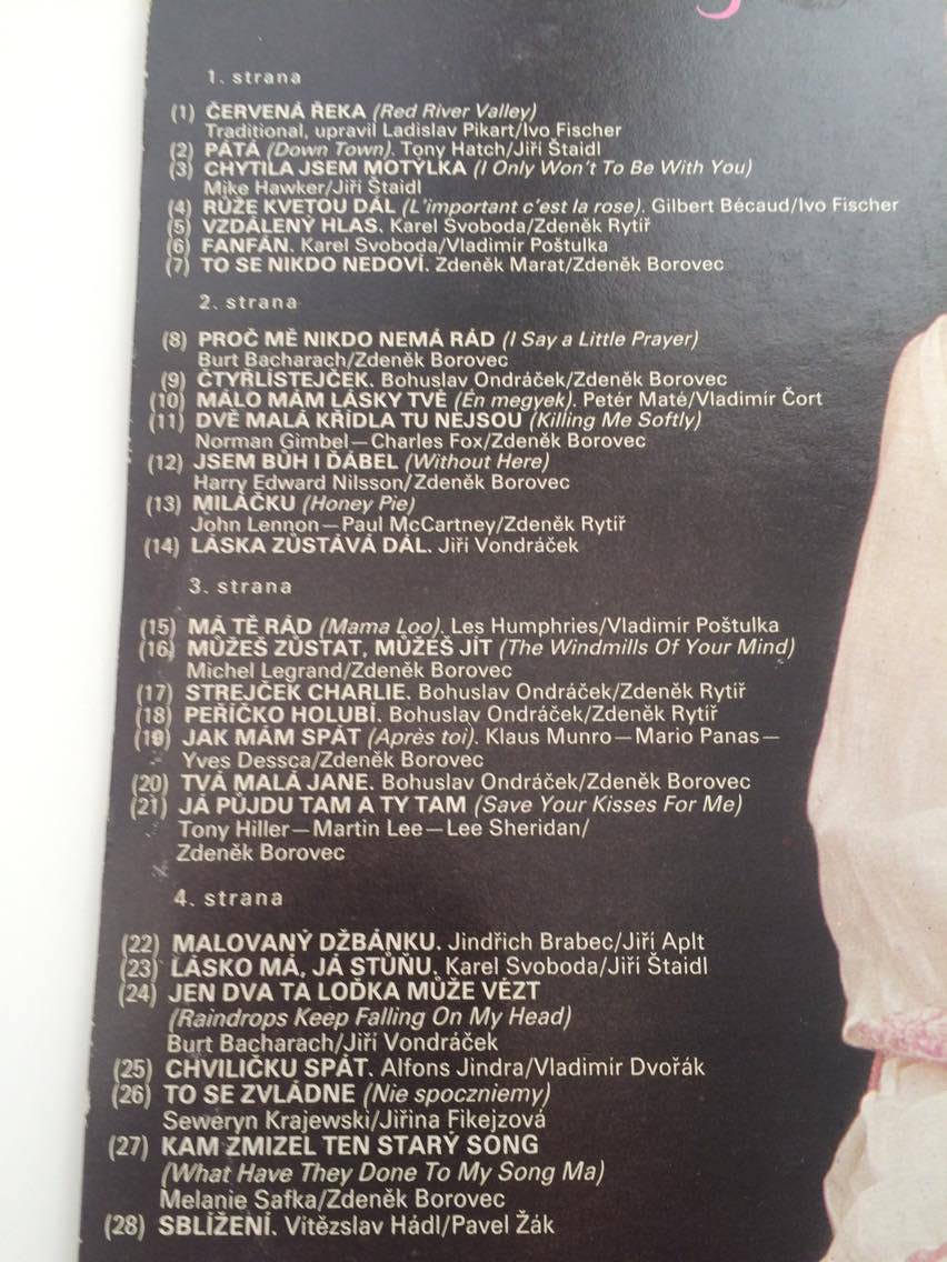 2 LP HELENA VONDRÁČKOVÁ : PŘELETY