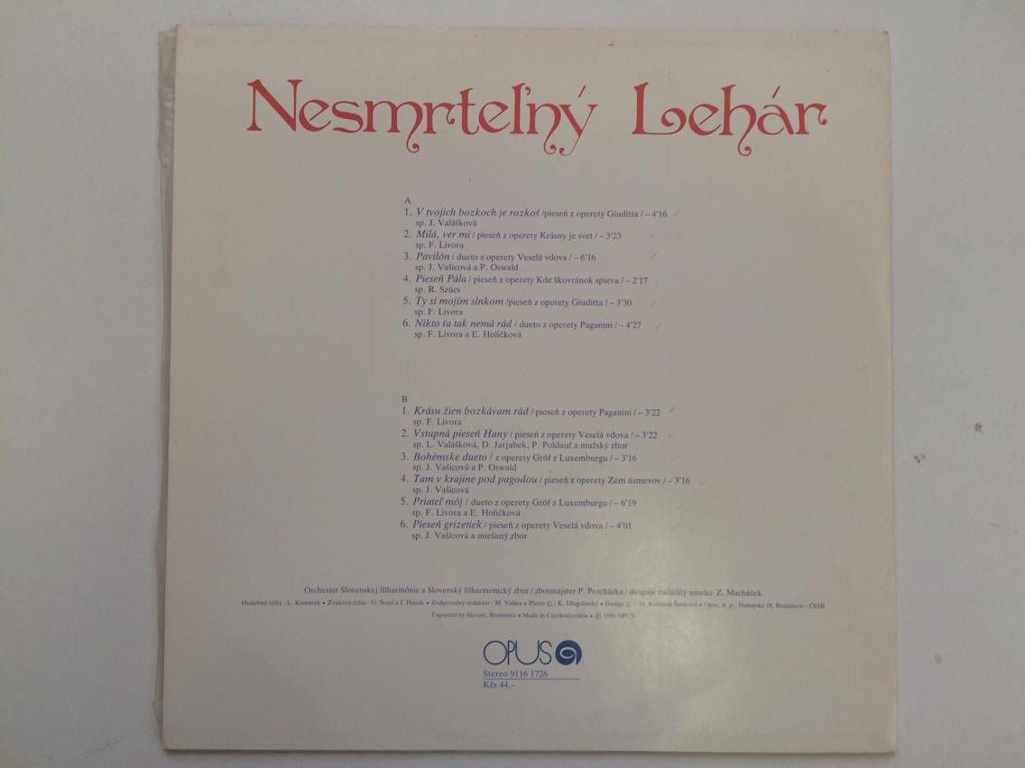 LP NESMRTELNÝ LEHÁR