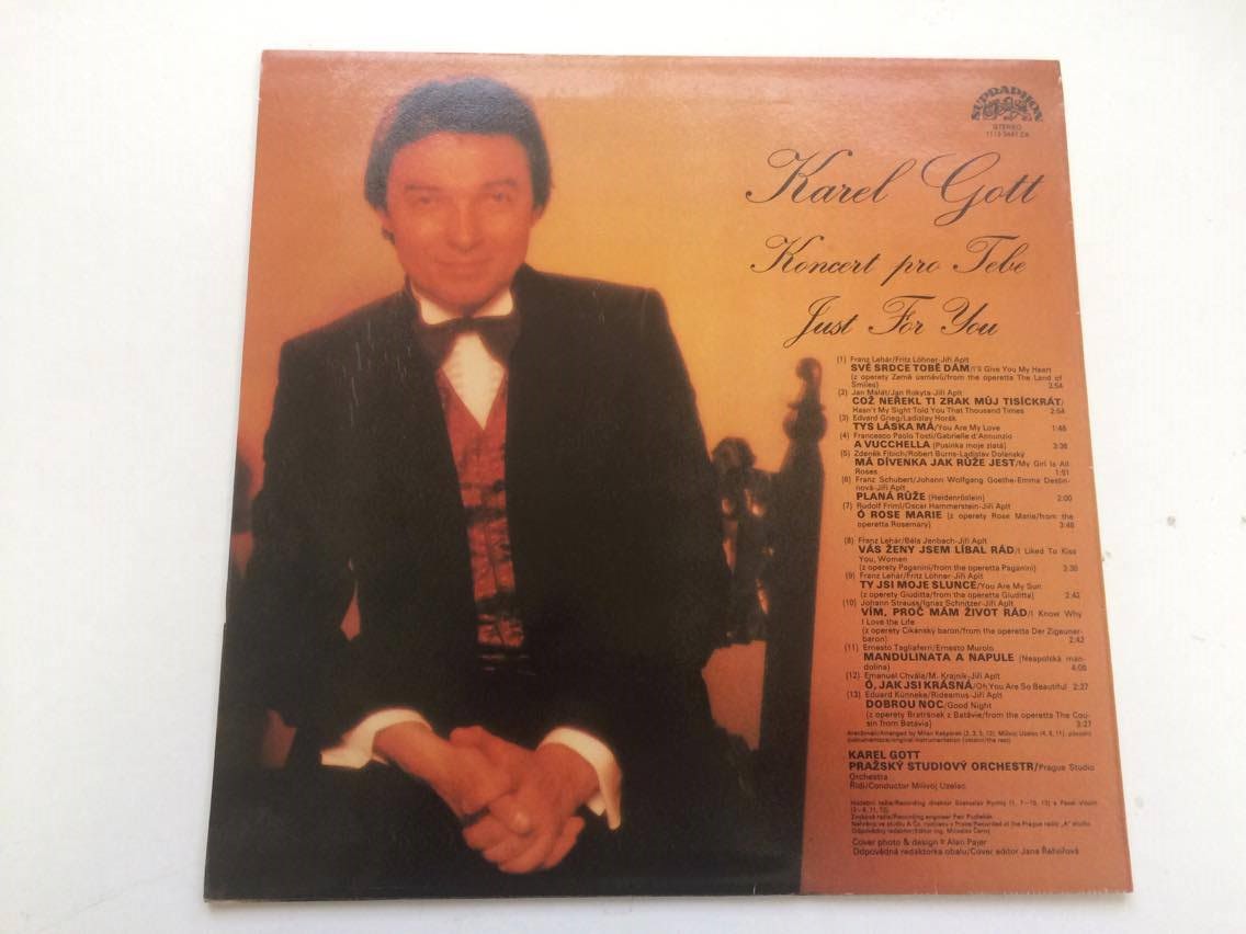 LP KAREL GOTT : KONCERT PRO TEBE 