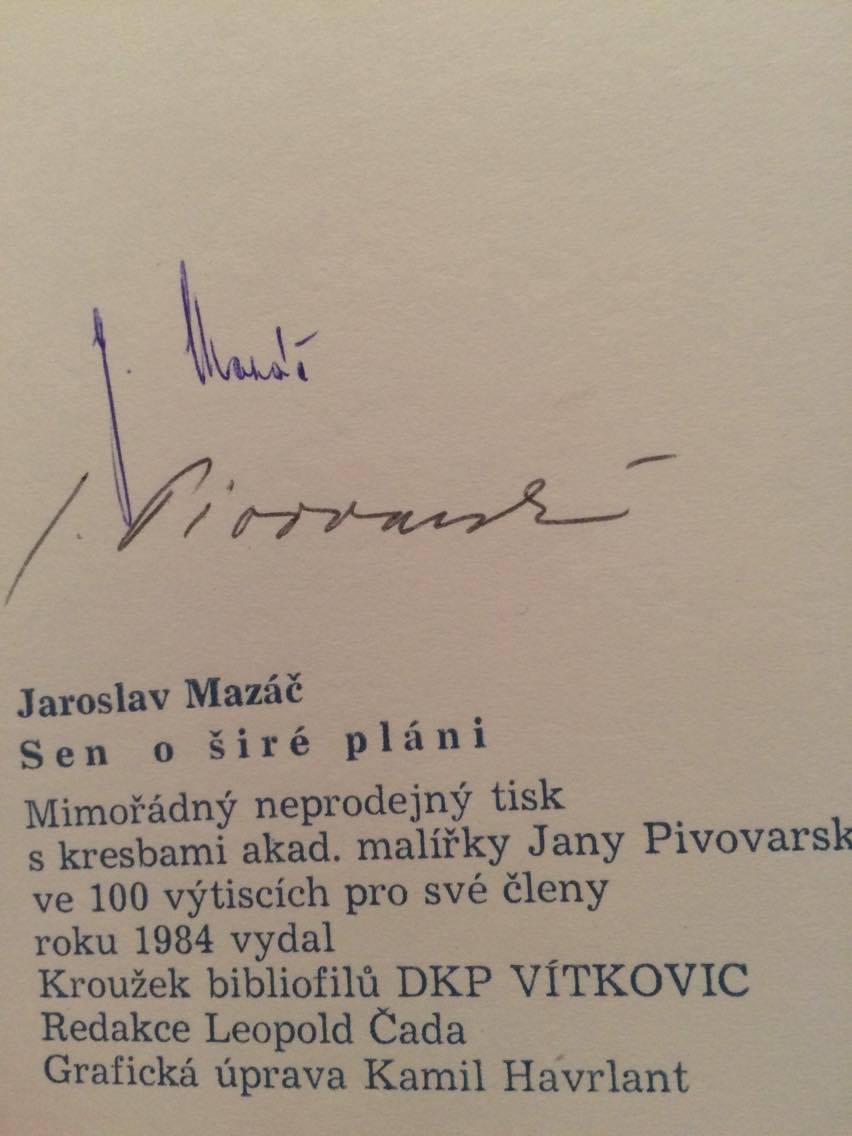 JAROSLAV MAZAČ : SEN O ŠIRÉ PLÁNI 