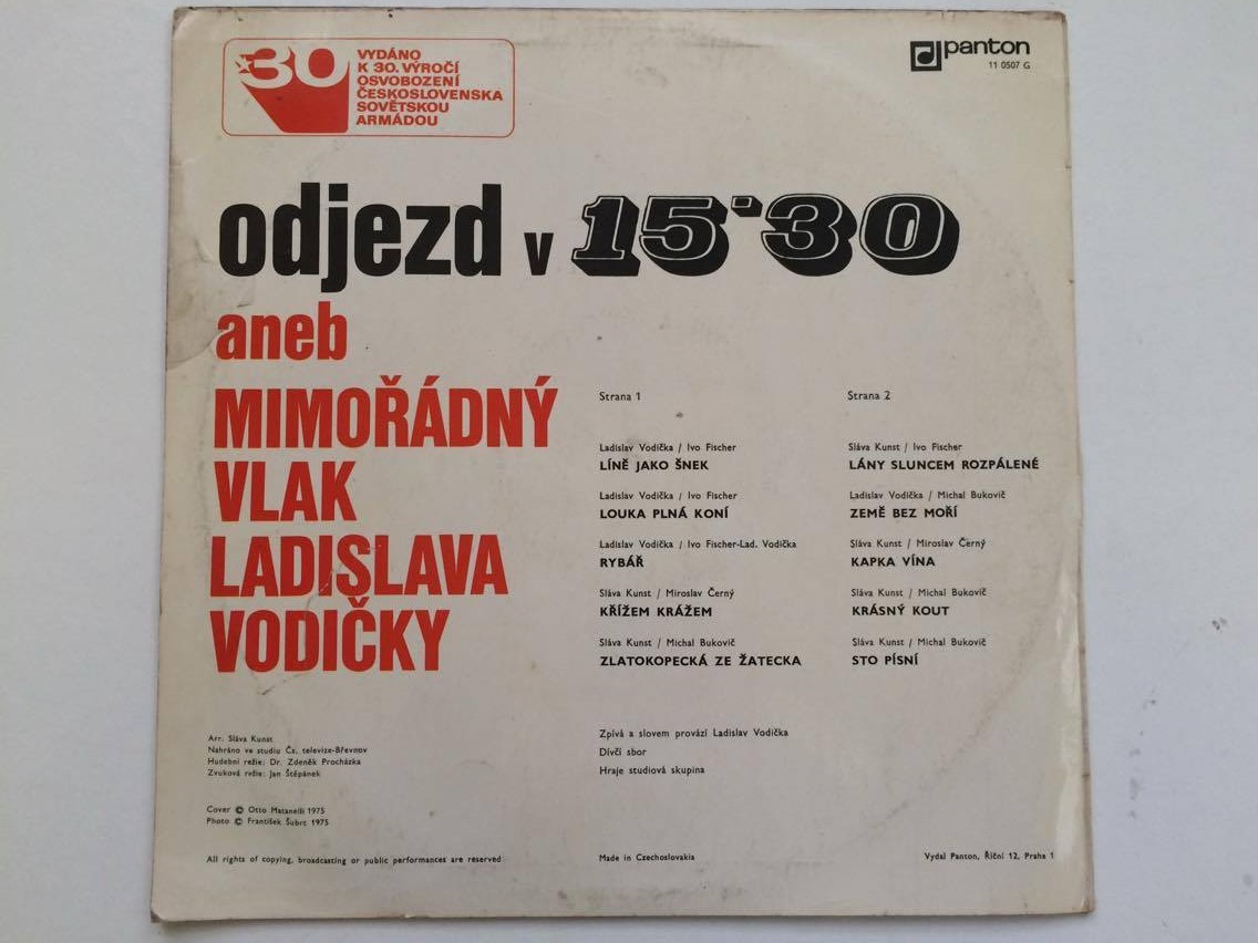 LP ODJEZD V 15:30 aneb mimořádný vlak LADISLAVA VODIČKY