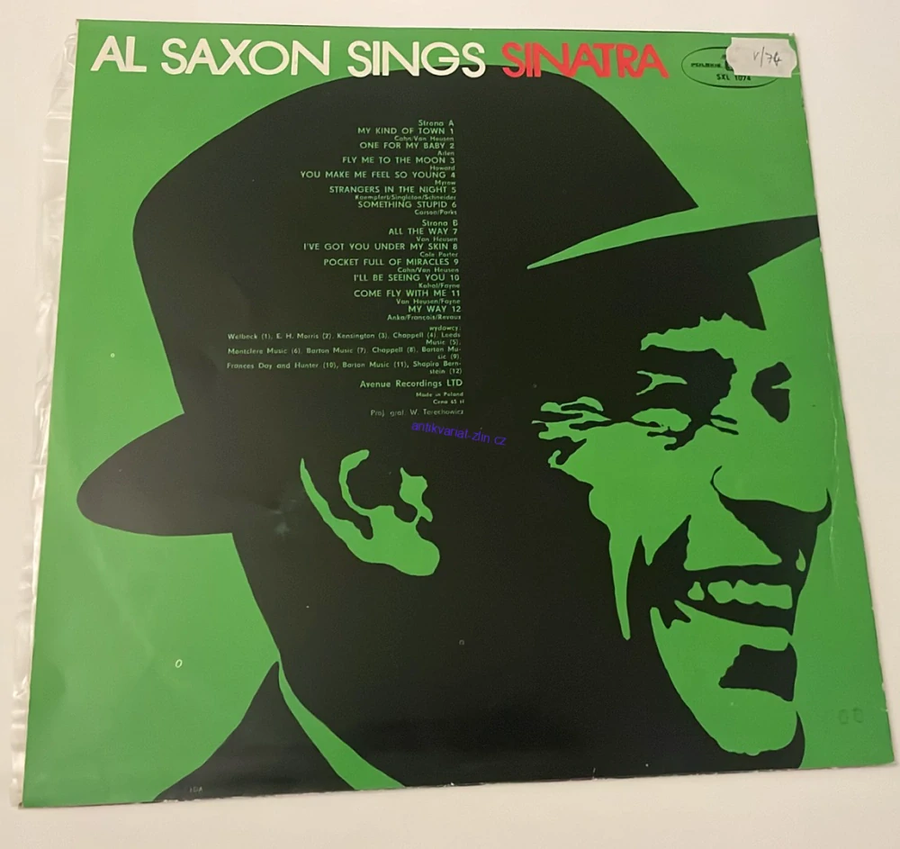 LP FRANK SINATRA : AL SAXON SINGS