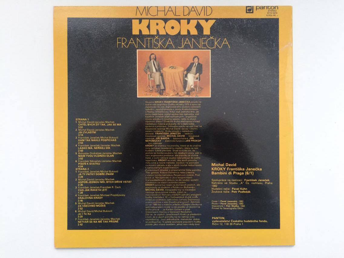 LP MICHAL DAVID KROKY FRANTIŠKA JANEČKA