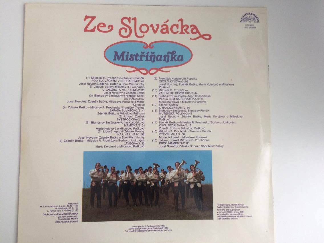 LP MÍSTŘÍŇANKA ZE SLOVÁCKA