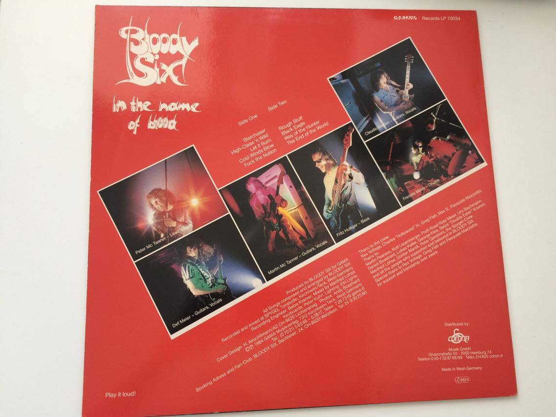 LP BLOODY SIX In The Name Of Blood