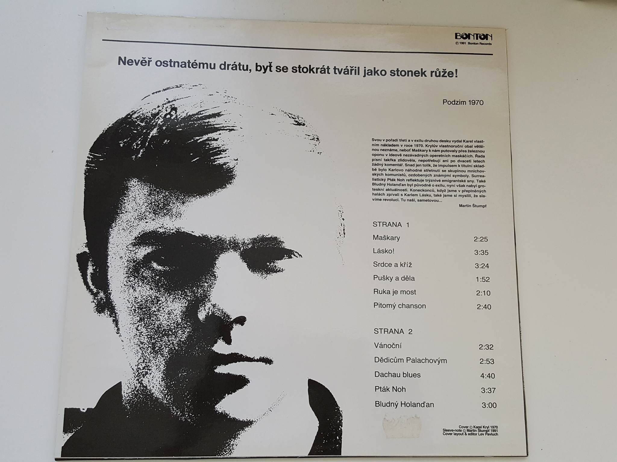 LP KAREL KRYL : MAŠKARY