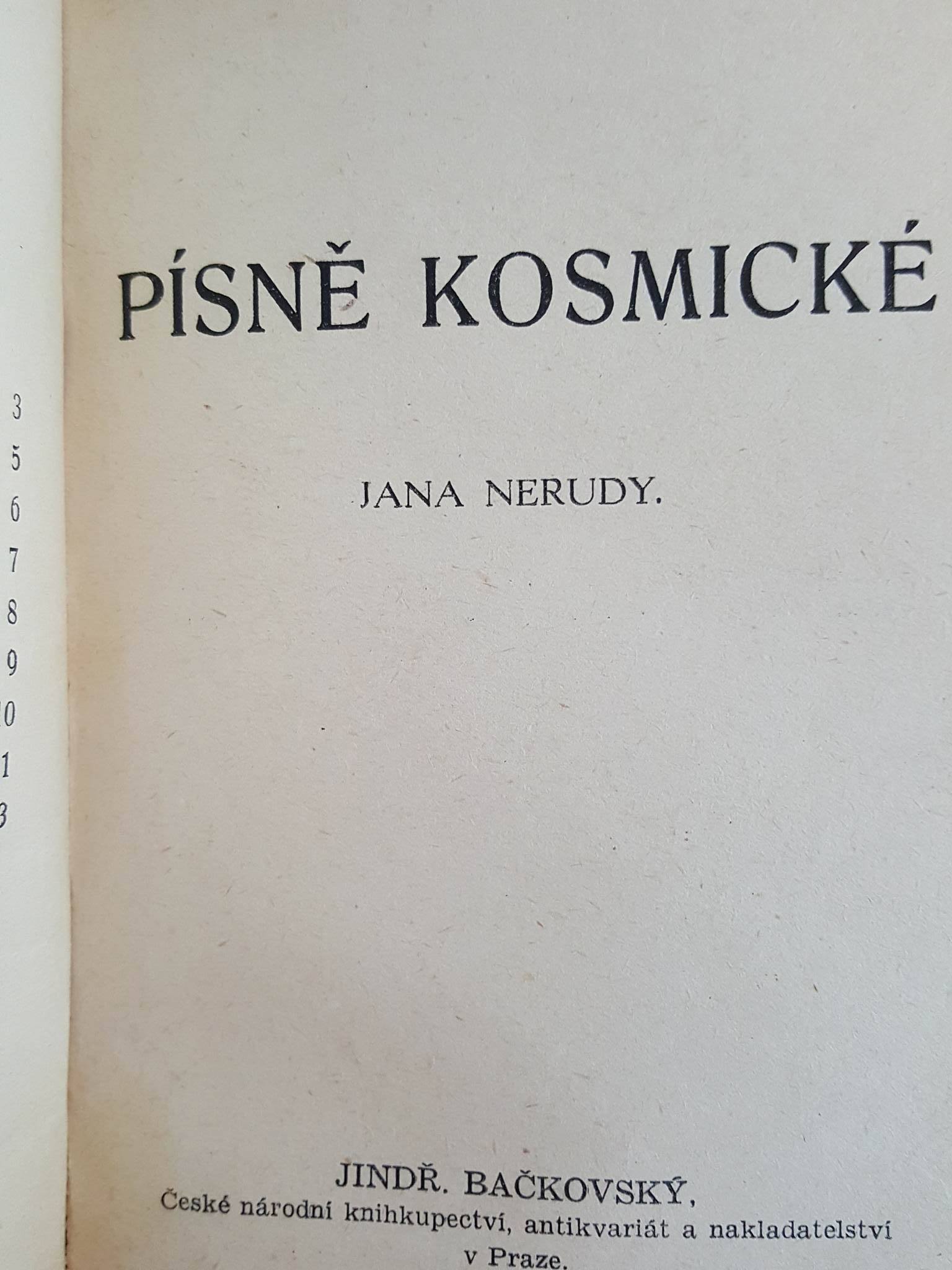 JAN NERUDA : ZPĚVY PÁTEČNÍ