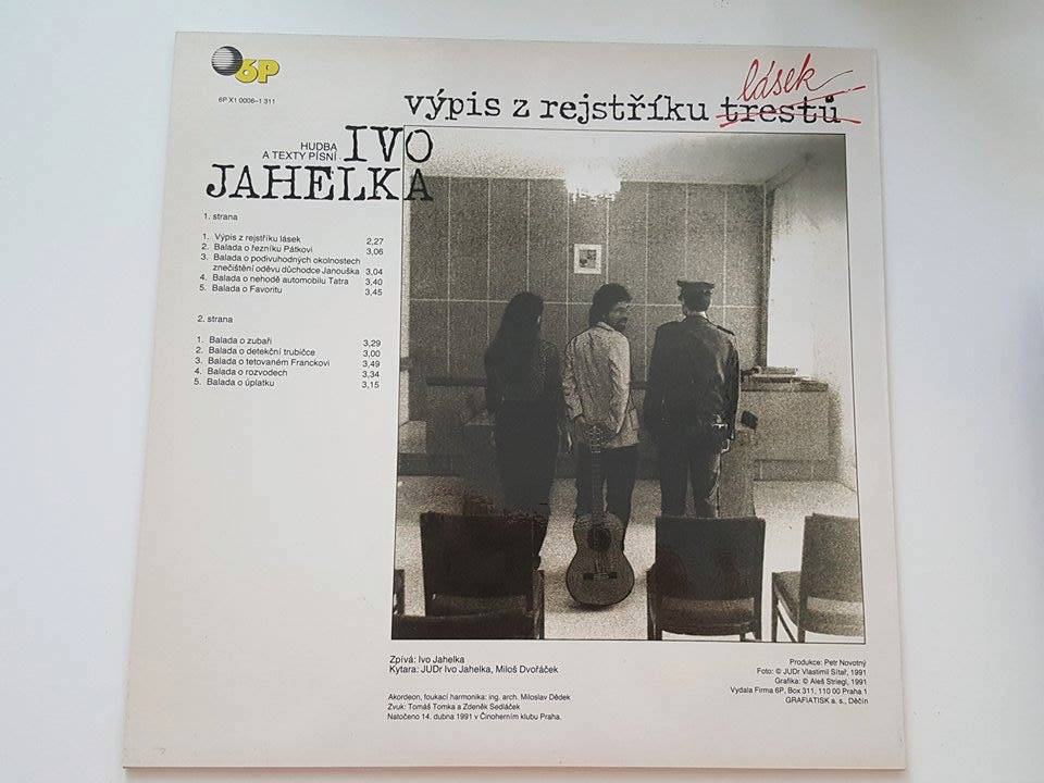 LP IVO JAHELKA výpis z rejstříku lásek
