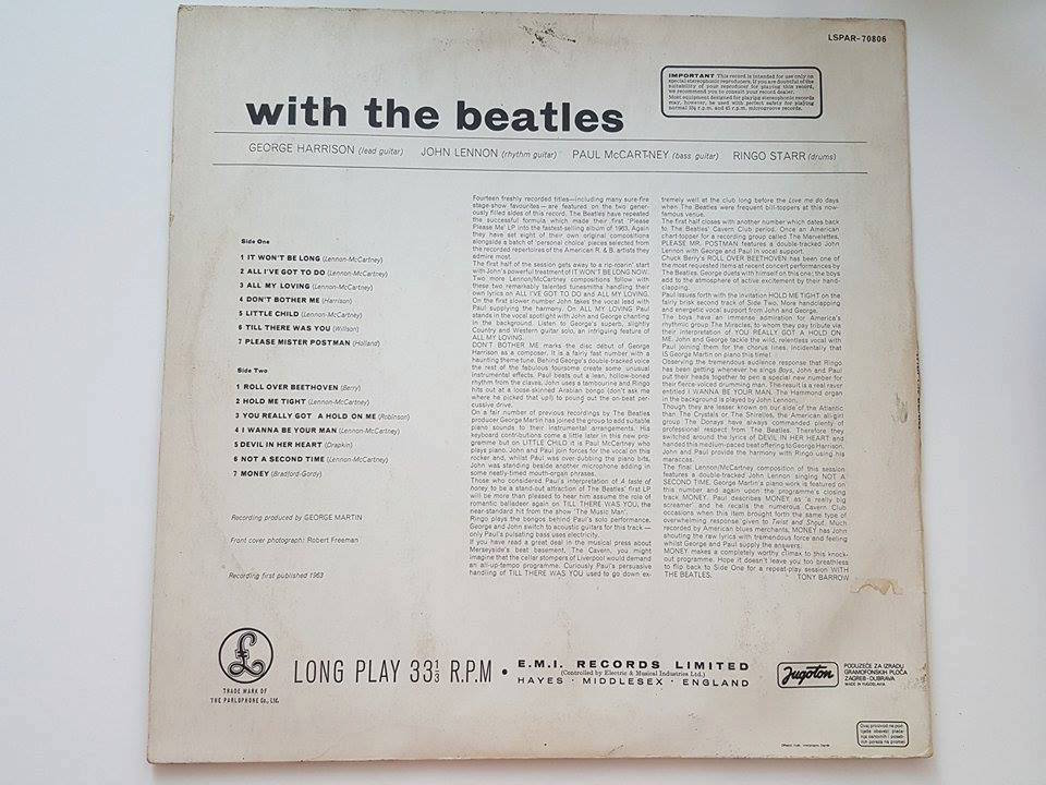 LP WITH THE BEATLES