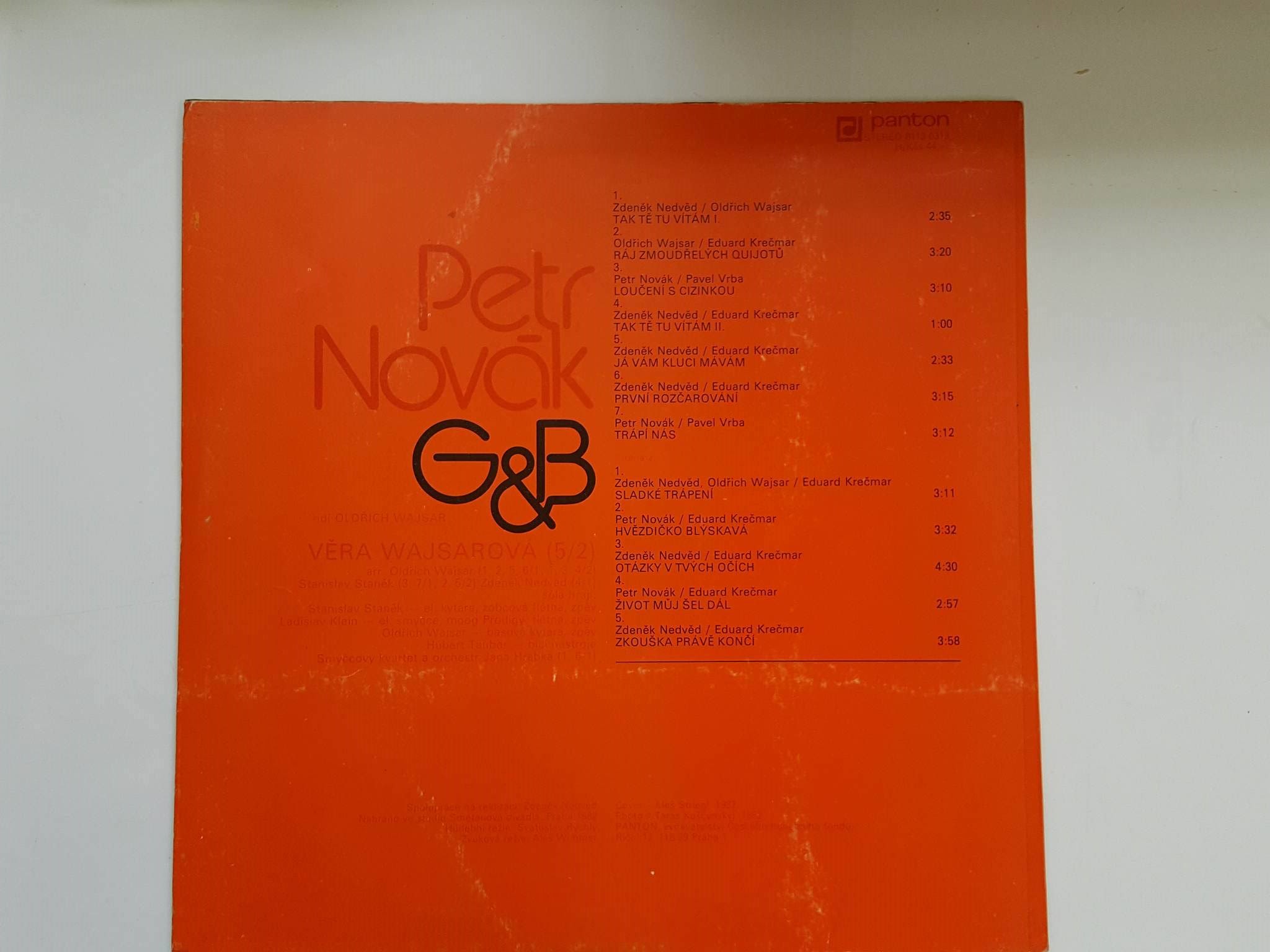 LP PETR NOVÁK G&B SLADKÉ TRÁPENÍ
