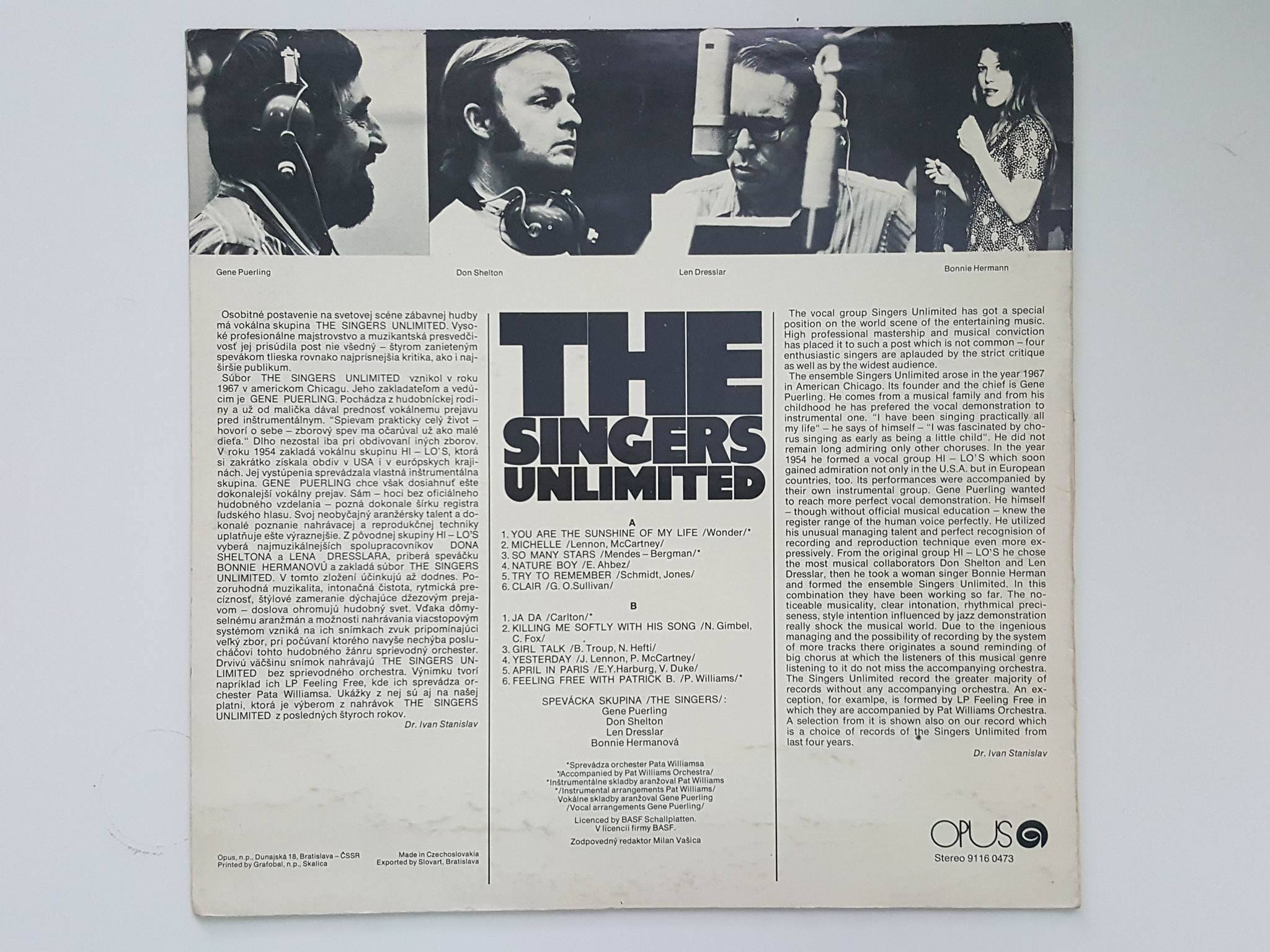 LP THE SINGERS UNLIMITED