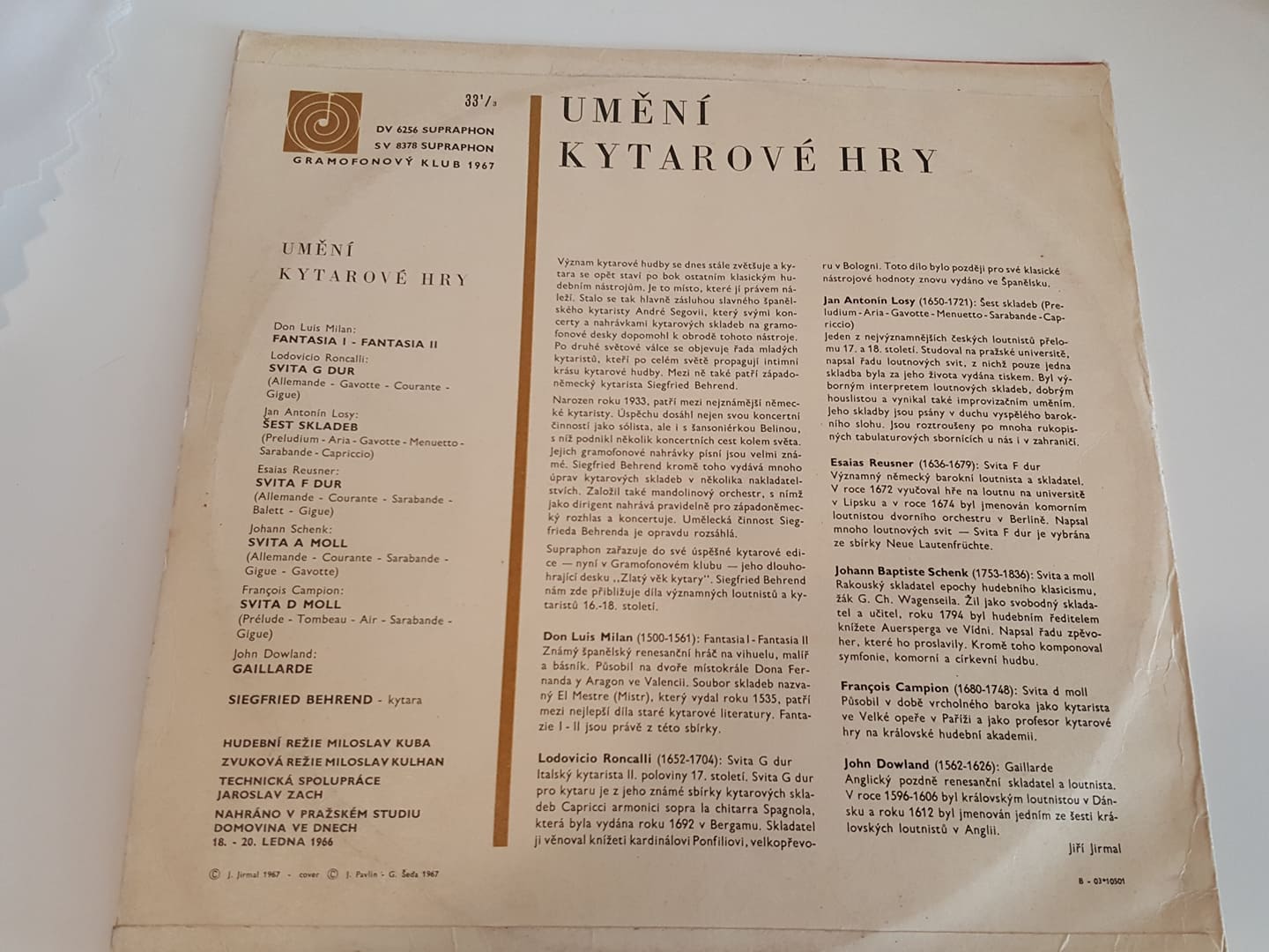 LP UMĚNÍ KYTAROVÉ HRY