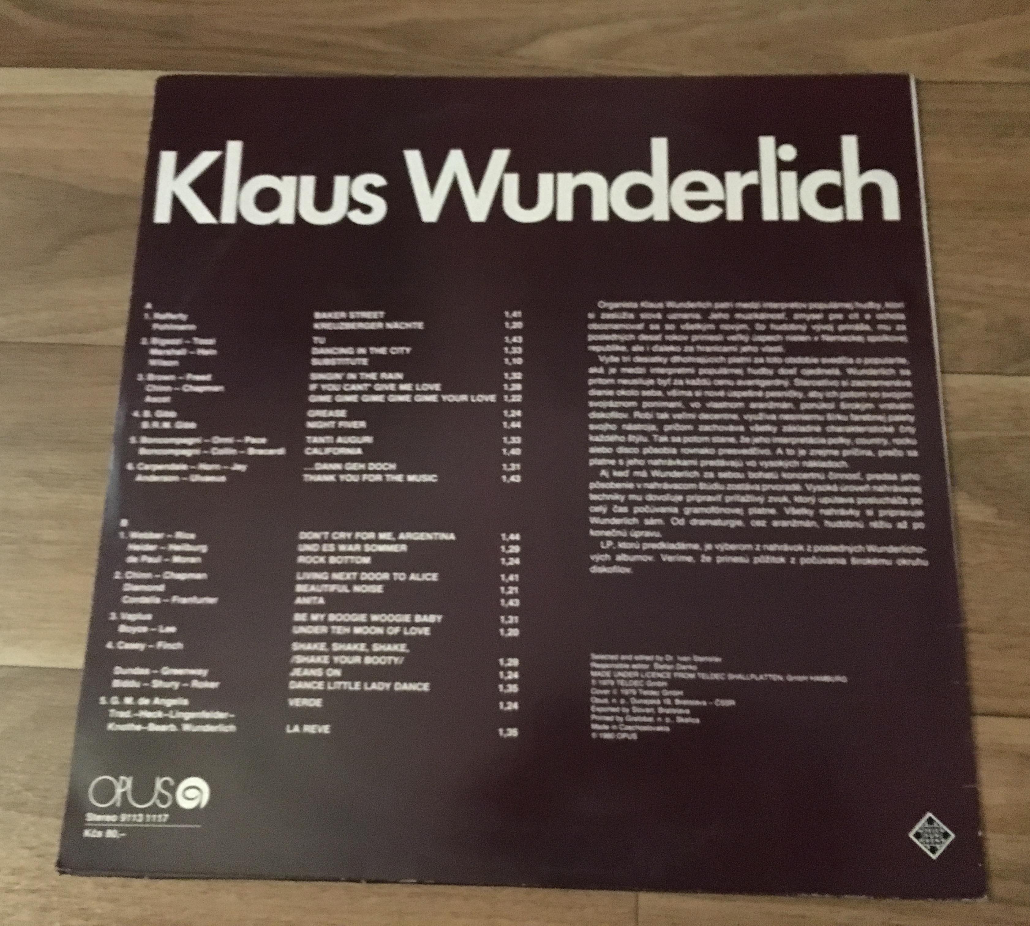 LP KLAUS WUNDERLICH