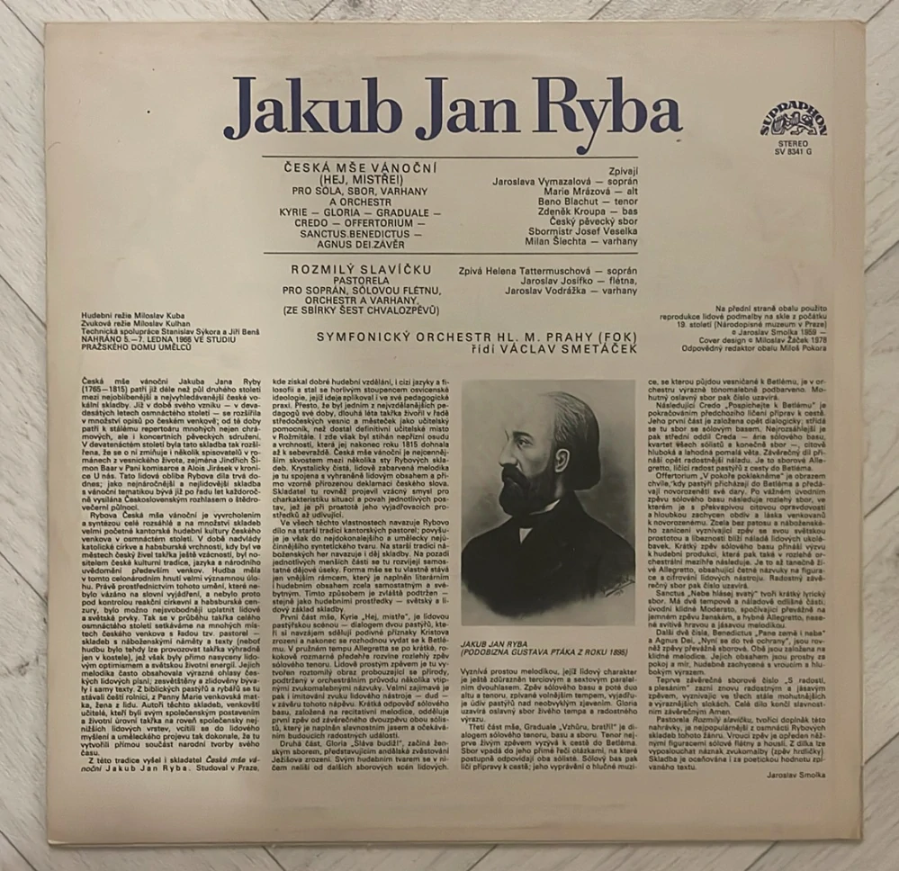 LP JAKUB JAN RYBA ČESKÁ MŠE VÁNOČNÍ