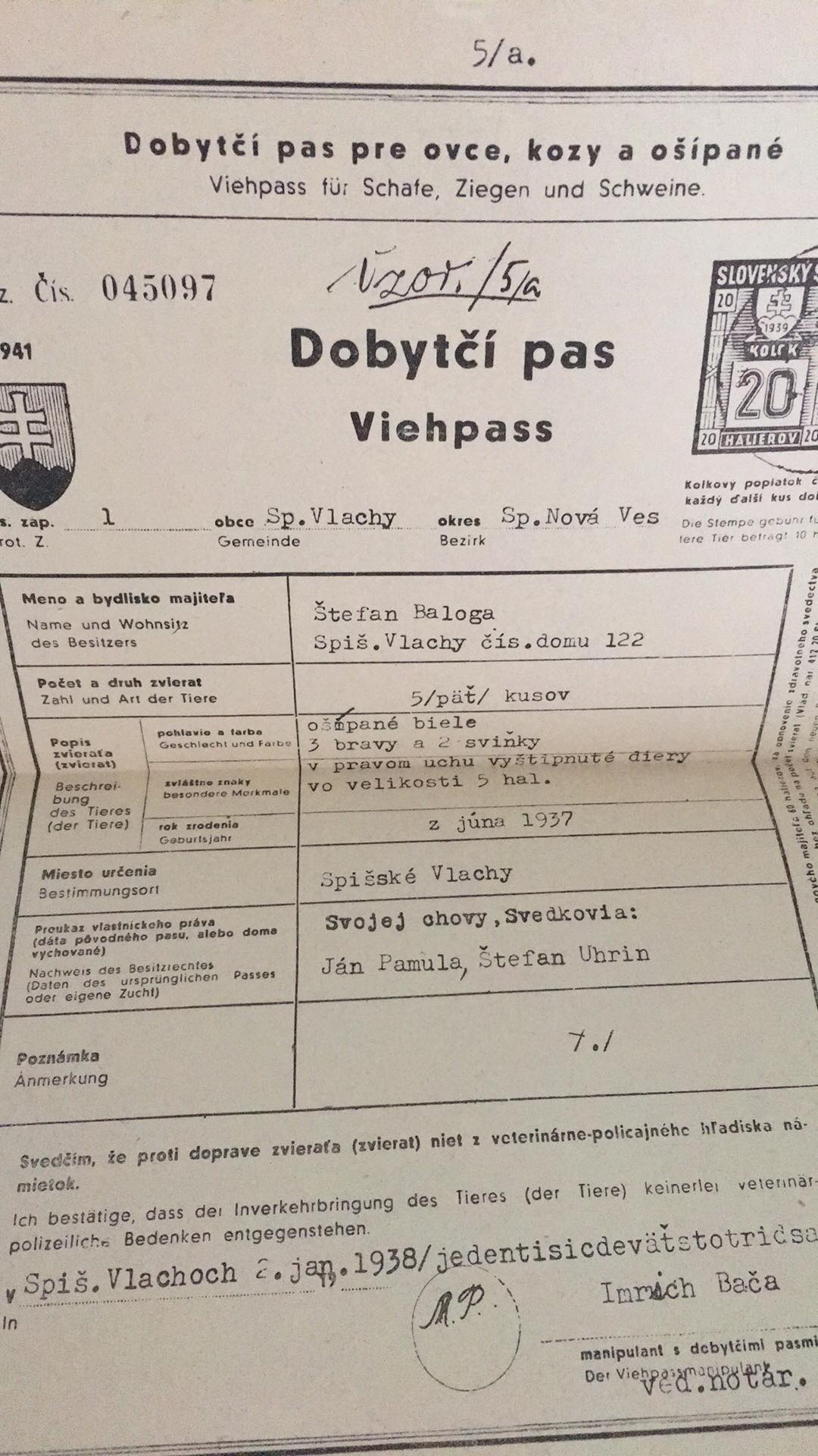 Dobytčie pasy a popis domácich zvierat