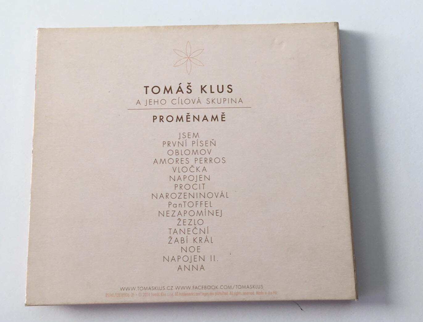 CD Tomáš Klus a jeho Cílová skupina - Proměnamě