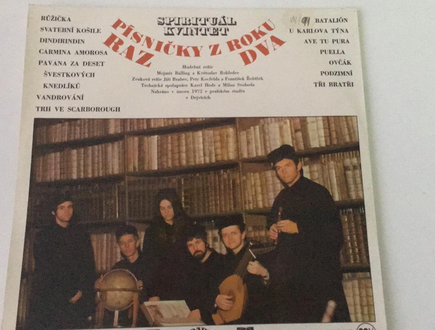 LP Spirituál kvintet : písničky z roku raz dva