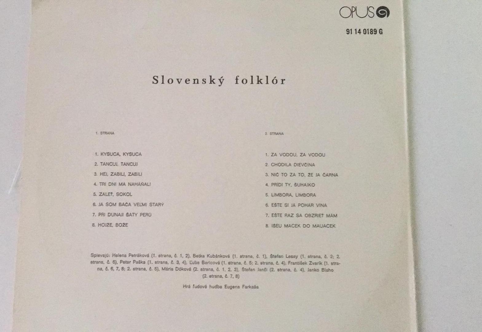 LP Slovenský folklór