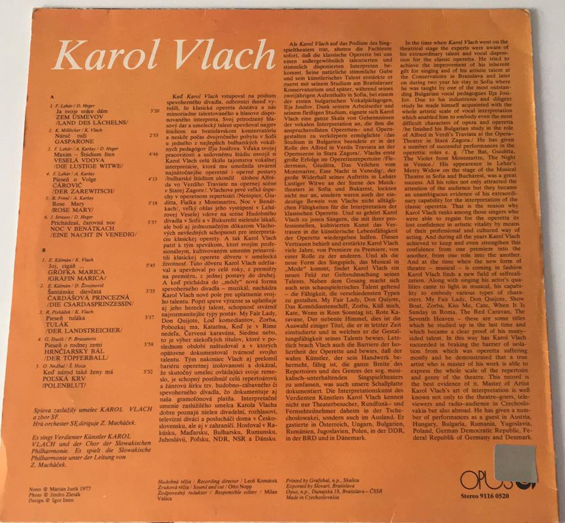 LP - Karol Vlach 